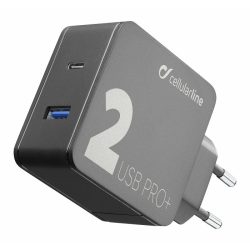 CellularLine, hišni polnilec, Multipower, 36W+PD, 1xUSB,1xUSB-C (MP2PRO+)