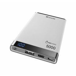 Prenosna baterija Manta 5000 USB-C, bela