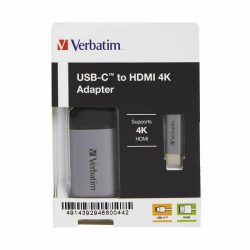 VERBATIM USB-C / HDMI 4K 10 cm  adapter