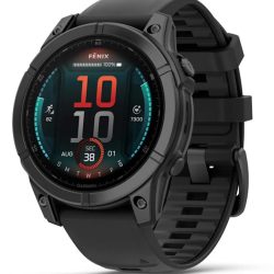 FENIX E 47MM SKRILASTO SIV, čRN PAščEK