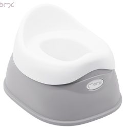 MoMi DITO otroška kahlica, ergonomska oblika, visoko naslonjalo, ABS, siva