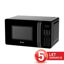 VOX mikrovalovna pečica MD35B [20 L, Moč: 700 W, 8 prog., črna]