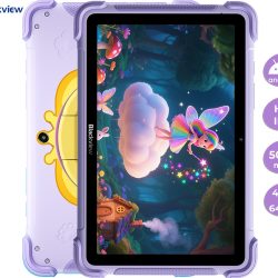 Blackview LINK 1 KIDS tablični računalnik, 8.68", 3v1 AI, 4GB+64GB, IPS HD, Android, Google Kids Space, 5000mAh, WIFI 6, Bluetooth, Widevine L1, stereo zvočniki, +dodatki, vijoličen (Dreamy Purple)